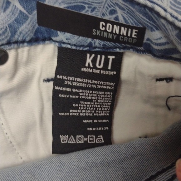 KUT from the kloth Connie skinny crop jeans size 6 - Picture 4 of 4